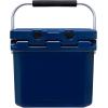 imageCAMPZERO 12L126 Quart Portable Hard Cooler Ice Chest Perfect for Drinks Lunch Beach Picnics Boating Camping and Travel with 2 Moldedin Cup Holders and Folding Aluminum HandleNavy Blue