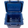 imageCAMPZERO 12L126 Quart Portable Hard Cooler Ice Chest Perfect for Drinks Lunch Beach Picnics Boating Camping and Travel with 2 Moldedin Cup Holders and Folding Aluminum HandleNavy Blue