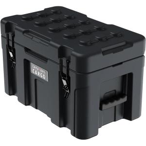 image:imageCAMPZERO 48L Premium Cargo amp Equipment Storage Case with Coated Stainless Steel Latching and Locking System Black