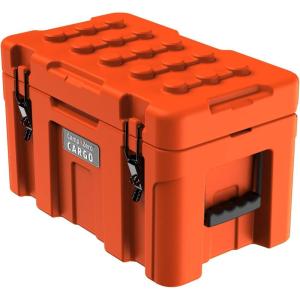 image:imageCAMPZERO 48L Premium Cargo amp Equipment Storage Case with Coated Stainless Steel Latching and Locking System Orange